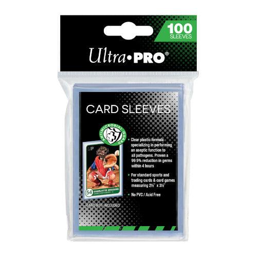Ultra Pro - 2-1/2 Inch x 3-1/2 Inch Antimicrobial Card Sleeves 100 Pack - Ultra Rare Emporium
