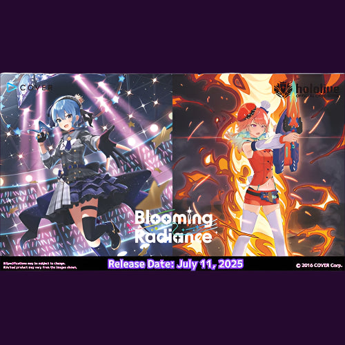 hololive OFFICIAL CARD GAME - Blooming Radiance Booster Box (12 Packs) Ultra Rare Emporium hololive OFFICIAL CARD GAME - Blooming Radiance Booster Box (12 Packs) Ultra Rare Emporium