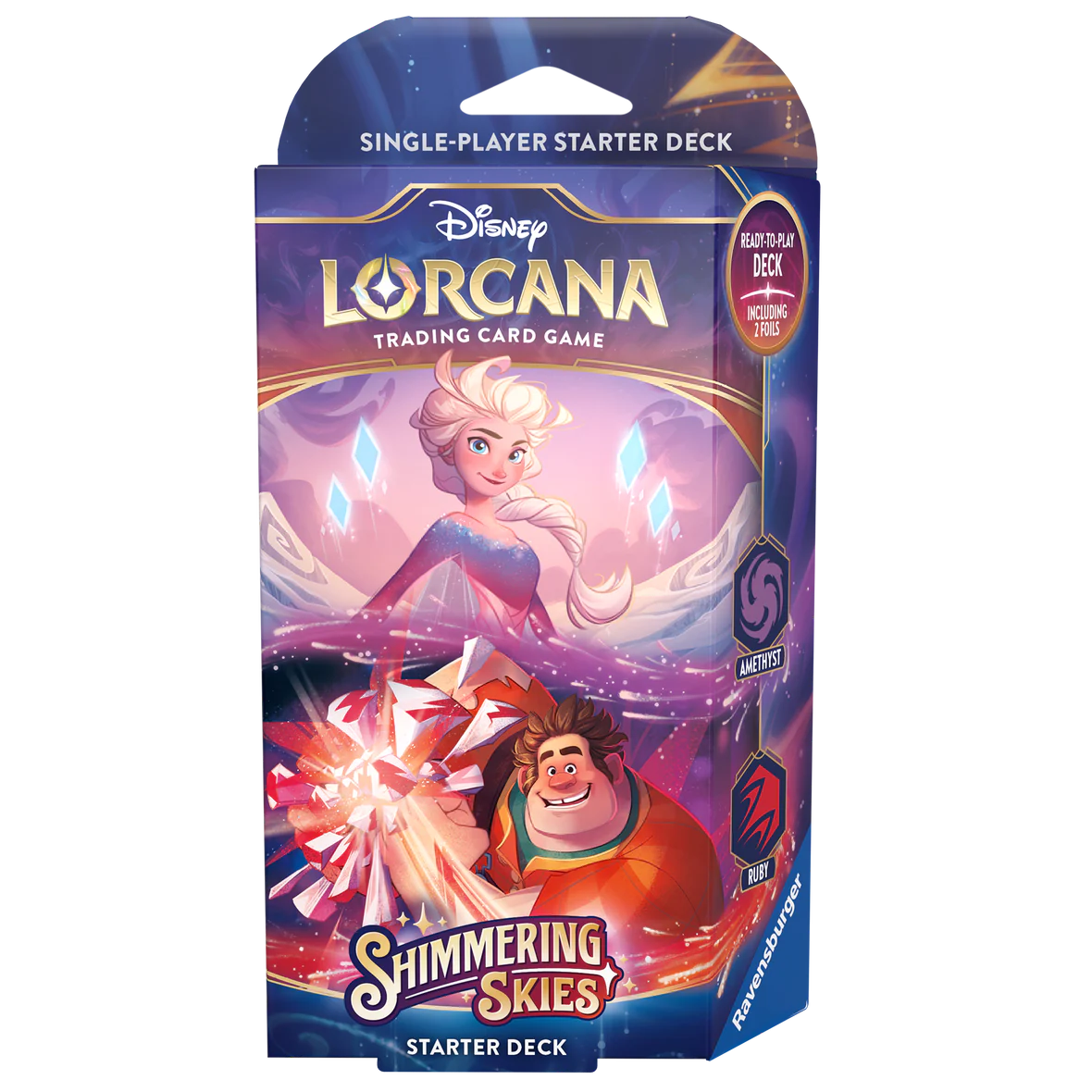 Disney Lorcana TCG Shimmering Skies Set 5 - Amethyst & Ruby Starter Deck - Ultra Rare Emporium