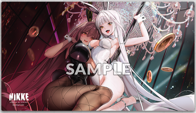 Weiss Schwarz - Vol 10 Rubber Playmat - GODDESS OF VICTORY: NIKKE Bunny X 777 Noir & Blanc - Ultra Rare Cards