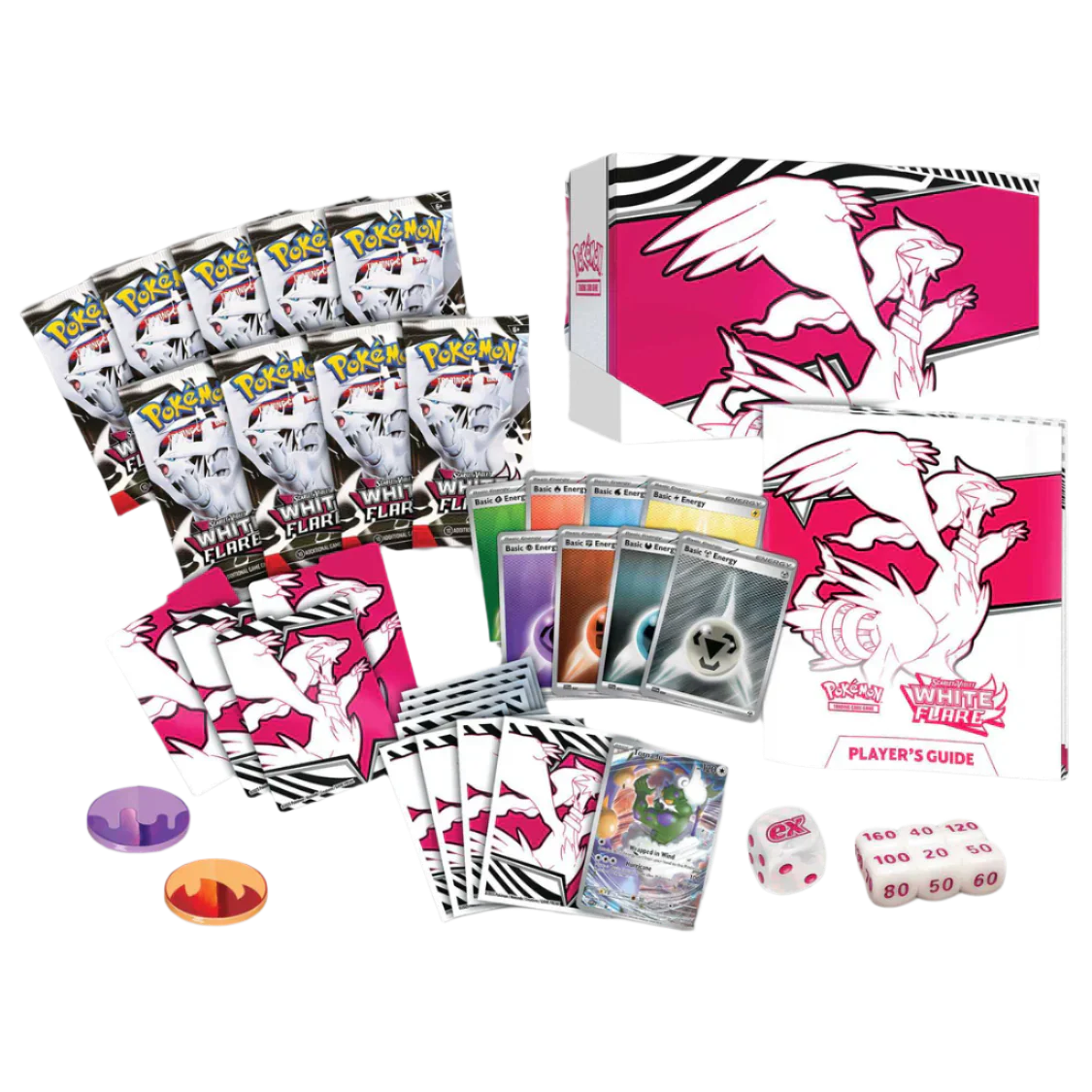 Pokémon TCG: Scarlet & Violet 10.5 - White Flare - Elite Trainer Box Reshiram - Ultra Rare Cards