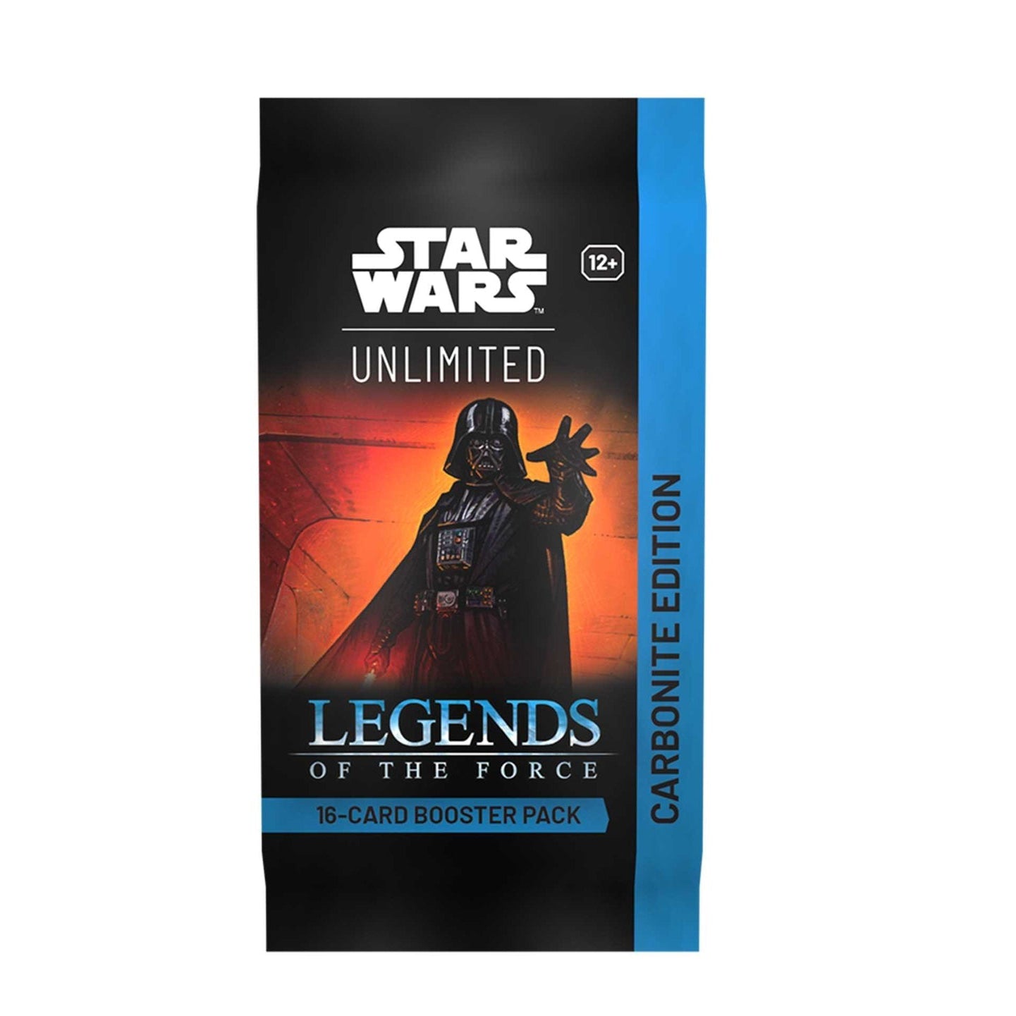 Star Wars Legends of the Force booster pack with Darth Vader on a black and blue background