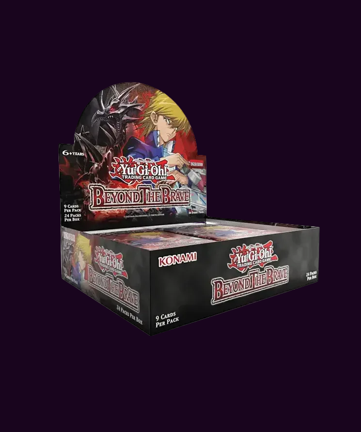 Sealed Yu-Gi-Oh! TCG Beyond the Brave Booster Box in original retail packaging containing booster packs.