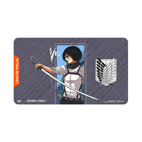 Universus CCG - Attack on Titan Playmat - Mikasa Ackerman - Ultra Rare Emporium
