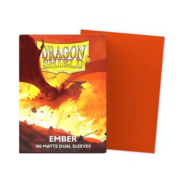 Dragon Shield - Dual Matte Standard Size Sleeves 100pk - Ember - Ultra Rare Emporium
