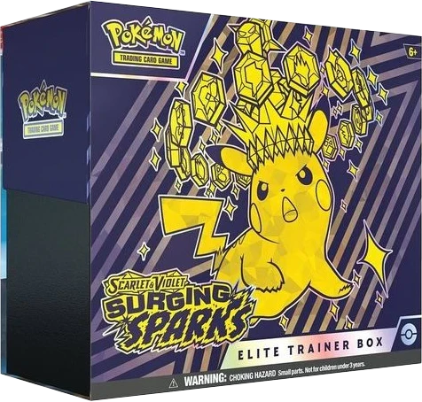 Pokemon TCG - Scarlet & Violet - Surging Sparks - Elite Trainer Box - Ultra Rare Cards
