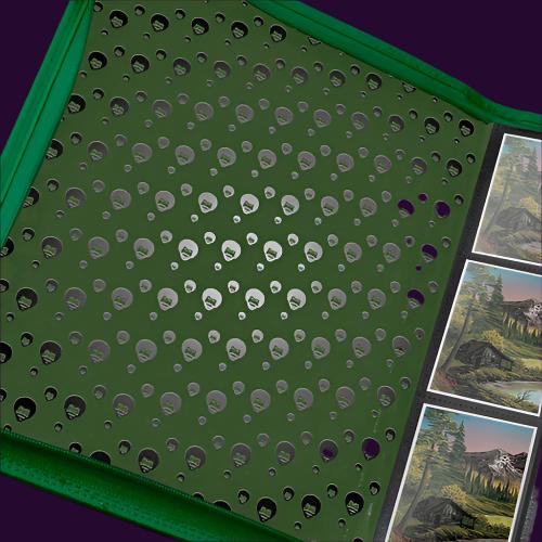 Ultra Pro - Bob Ross Mountain Retreat - 9-Pocket Zippered PRO-Binder Ultra Rare Emporium Ultra Pro - Bob Ross Mountain Retreat - 9-Pocket Zippered PRO-Binder Ultra Rare Emporium
