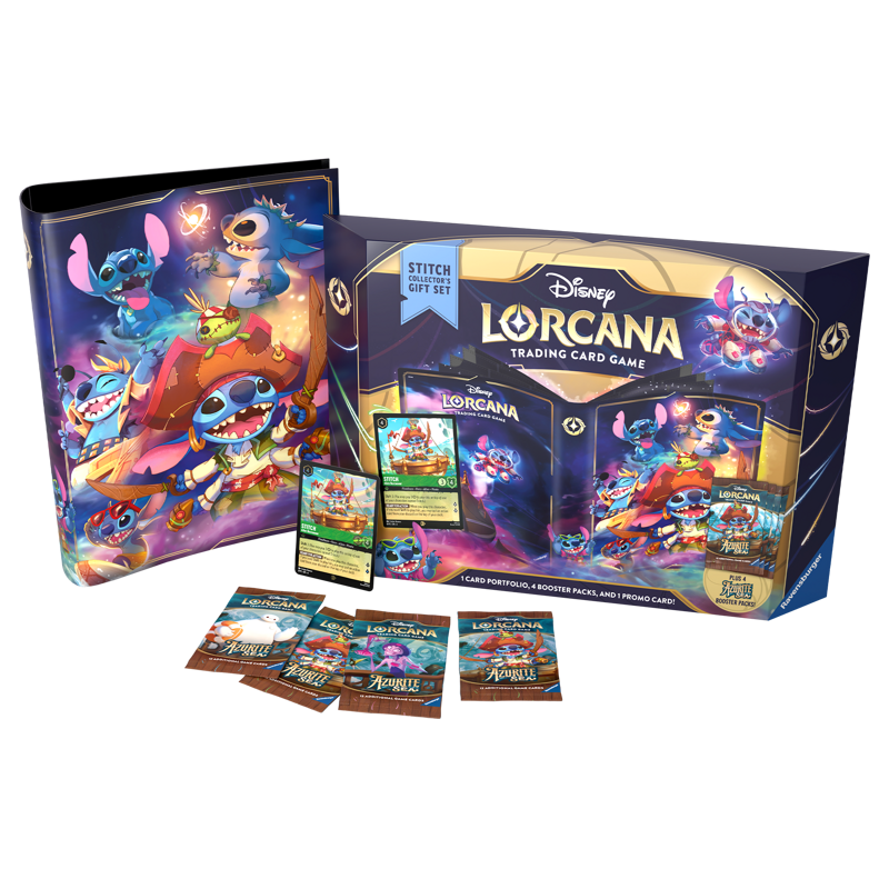 Disney Lorcana TCG Azurite Sea Set 6 - Stitch Collectors Gift Set