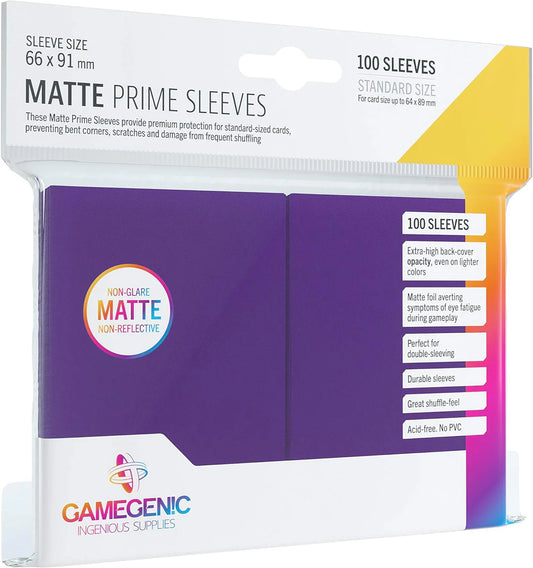 Gamegenic - Matte Prime Sleeves - Purple (100)