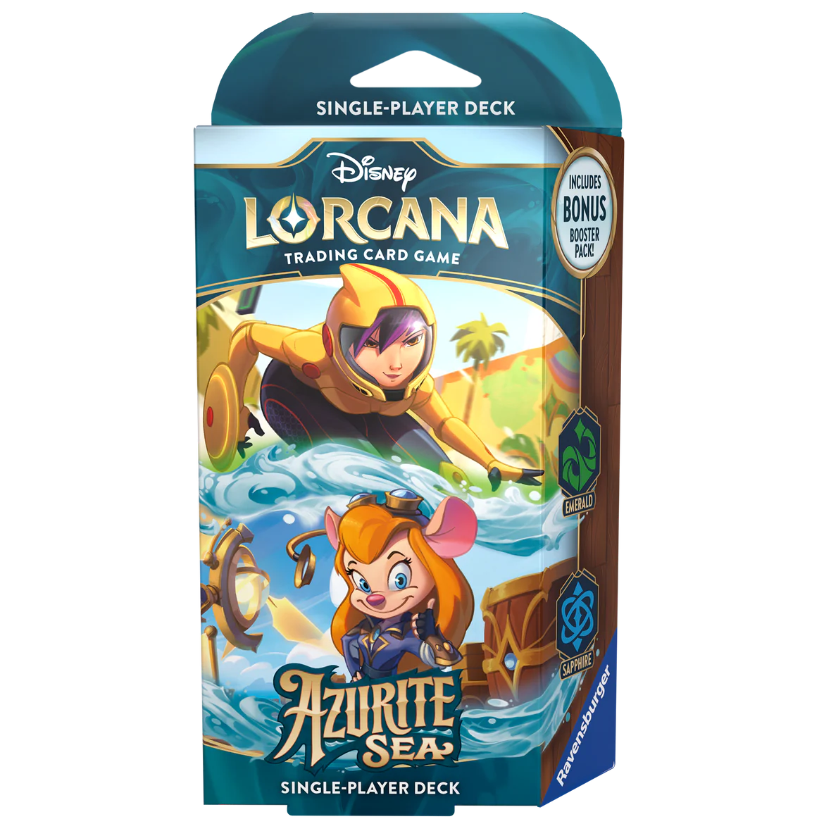 Disney Lorcana TCG Azurite Sea Set 6 - Emerald & Sapphire Starter Deck - Ultra Rare Emporium