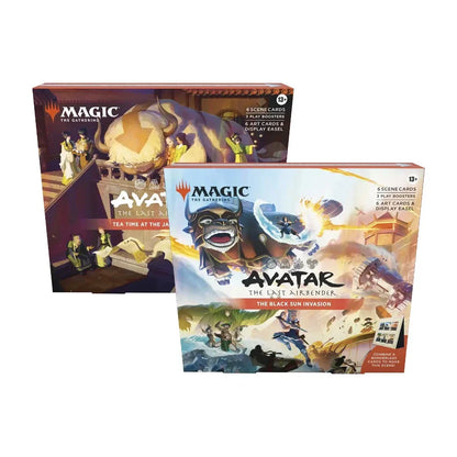 Two 'Magic: The Gathering' card game boxes on a white background
