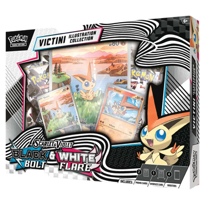 Pokémon TCG: Scarlet & Violet 10.5 - Black Bolt & White Flare Unova Victini Illustration Collection - Ultra Rare Cards