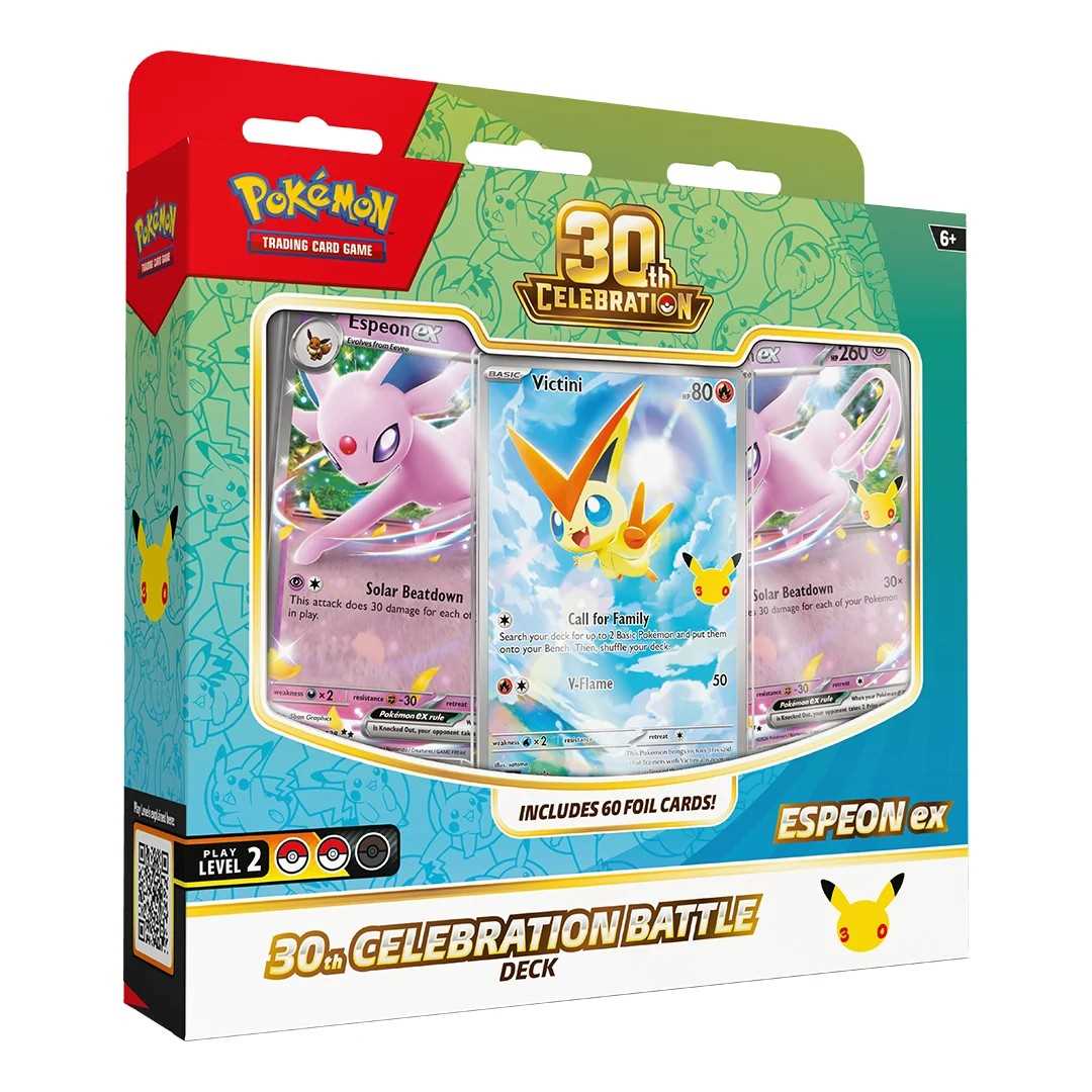 Pokémon TCG: Battle Deck Assortment - 30th Celebration (6 Packs)