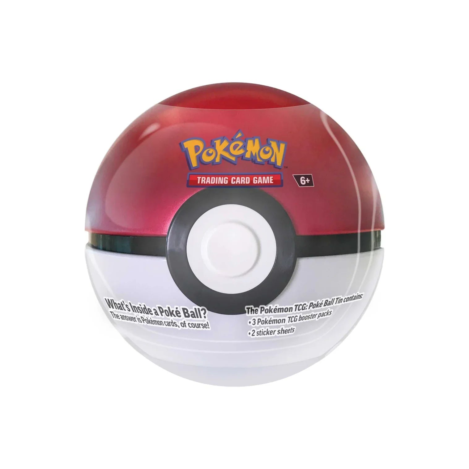 Poké Ball packaging with Pokémon logo on a white background