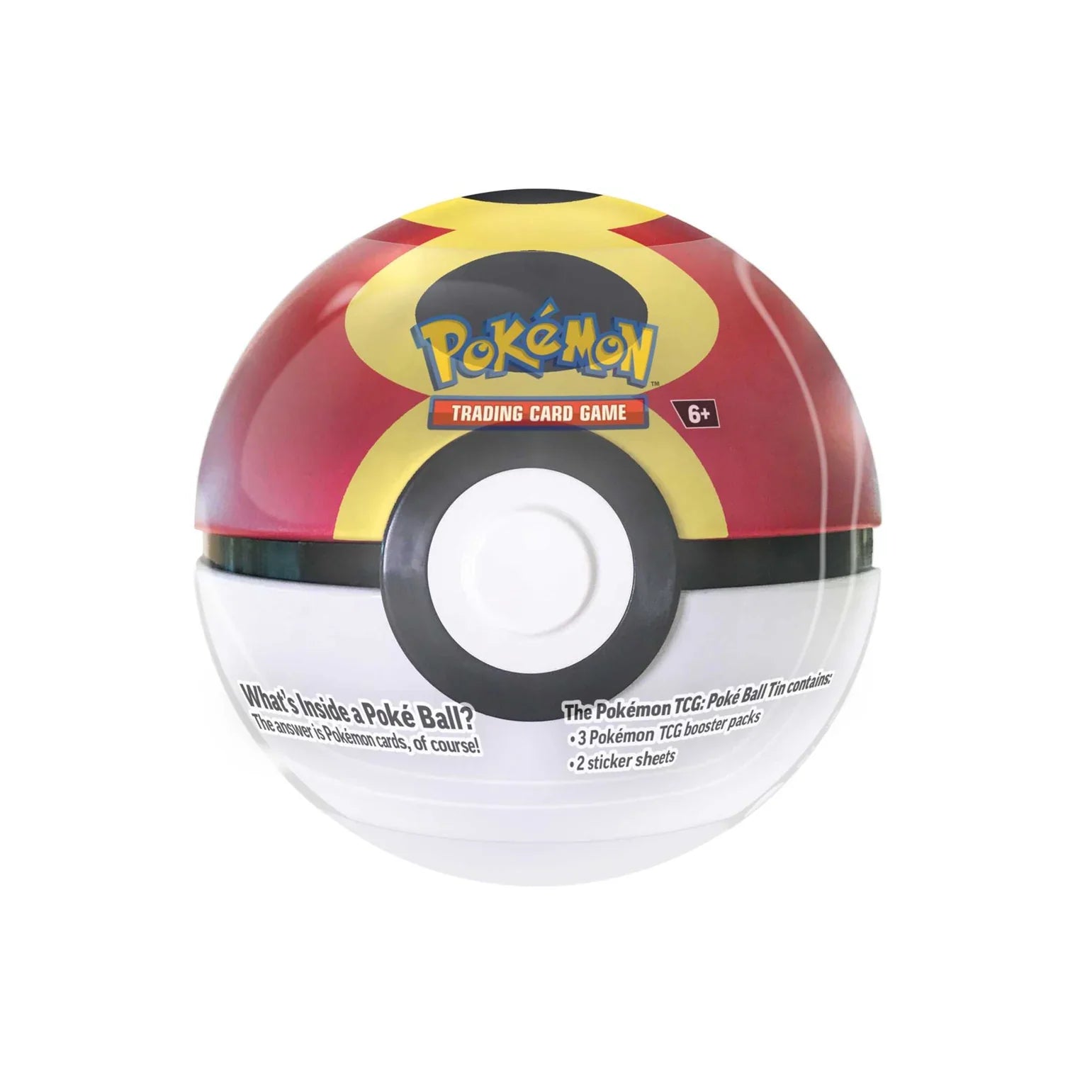 Poké Ball packaging with Pokémon logo on a white background