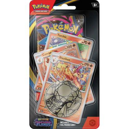 Pokémon trading card game pack with cards and a coin on a white background