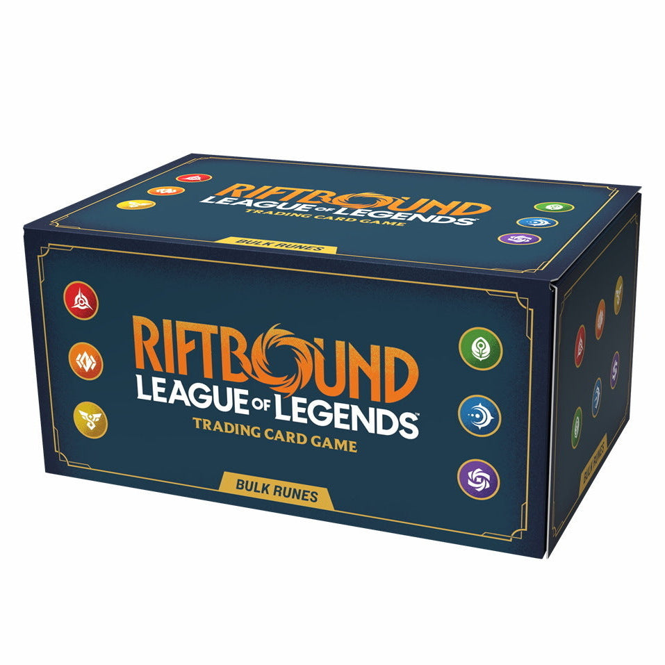 Riftbound League of Legends trading card game box on a white background