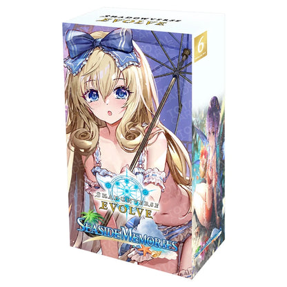 Anime character on a book or magazine cover with 'Shadowverse Evolve' branding.