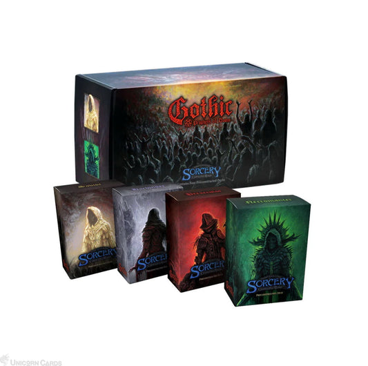 Gothic Sorcery game boxes on a white background