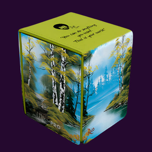 Ultra Pro - Bob Ross Lakeside Path - Alcove Flip Deck Box - Ultra Rare Emporium