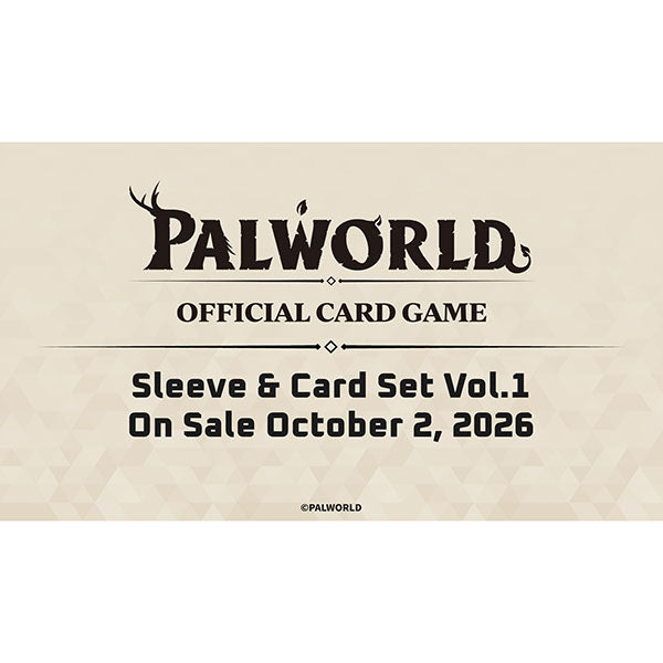 Palworld OFFICIAL CARD GAME - Sleeve &amp; Card Set Vol.1 (6 Count)