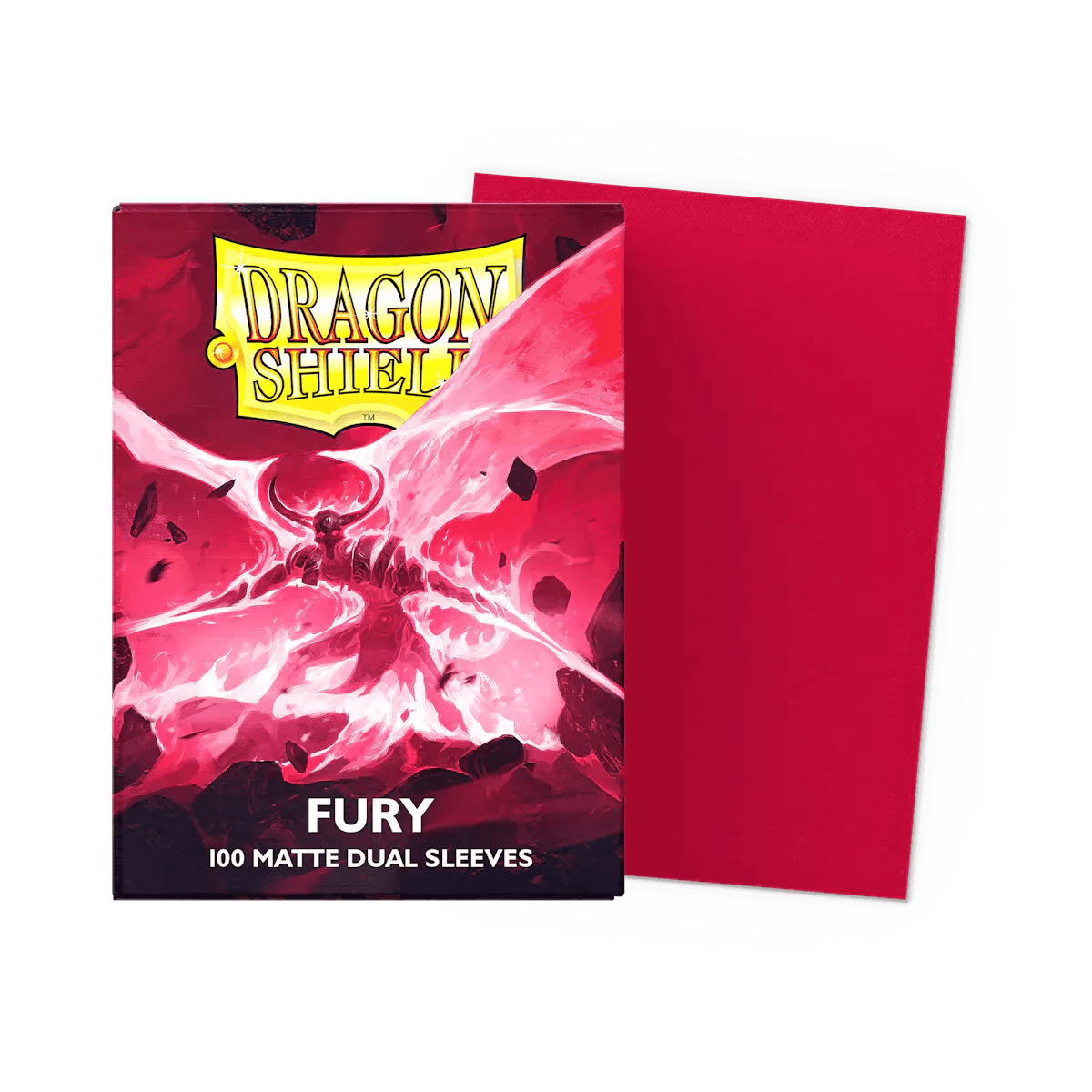 Dragon Shield - Dual Matte Standard Size Sleeves 100pk - Fury - Ultra Rare Emporium