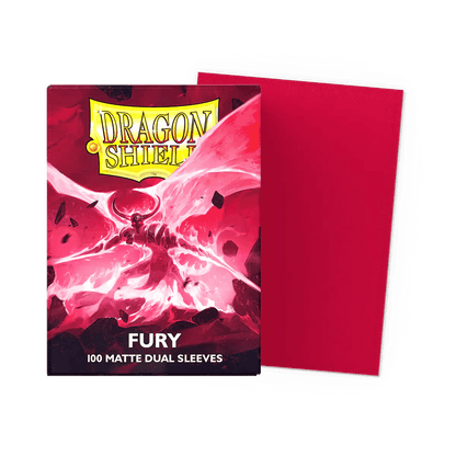 Dragon Shield - Dual Matte Standard Size Sleeves 100pk - Fury - Ultra Rare Emporium