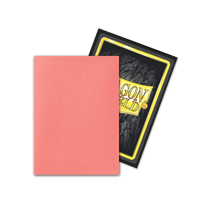 Dragon Shield - Dual Matte Standard Size Sleeves 100pk - Peach - Ultra Rare Emporium