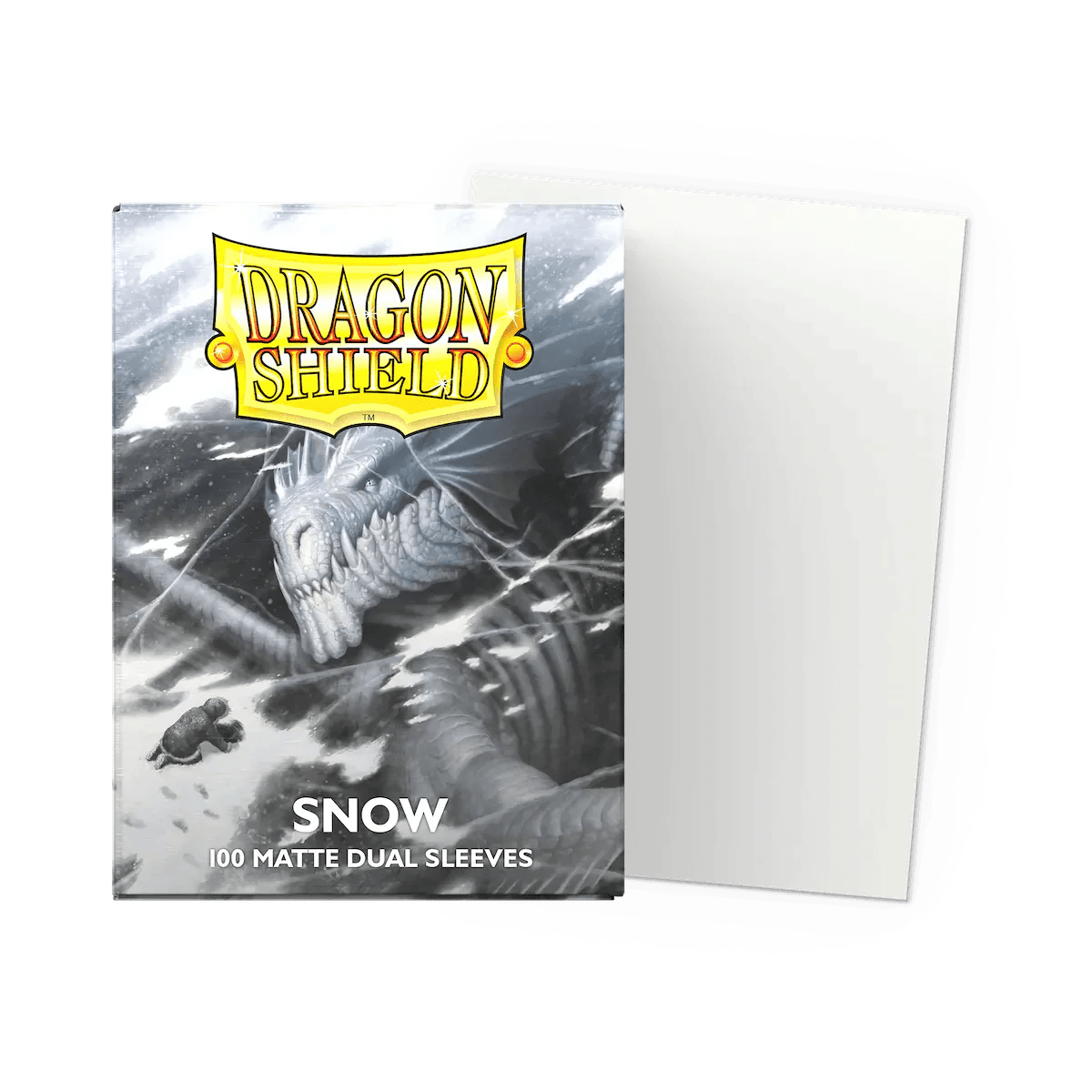 Dragon Shield - Dual Matte Standard Size Sleeves 100pk - Snow - Ultra Rare Emporium