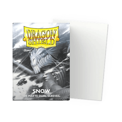 Dragon Shield - Dual Matte Standard Size Sleeves 100pk - Snow - Ultra Rare Emporium