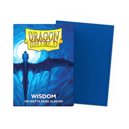 Dragon Shield - Dual Matte Standard Size Sleeves 100pk - Wisdom Blue - Ultra Rare Emporium