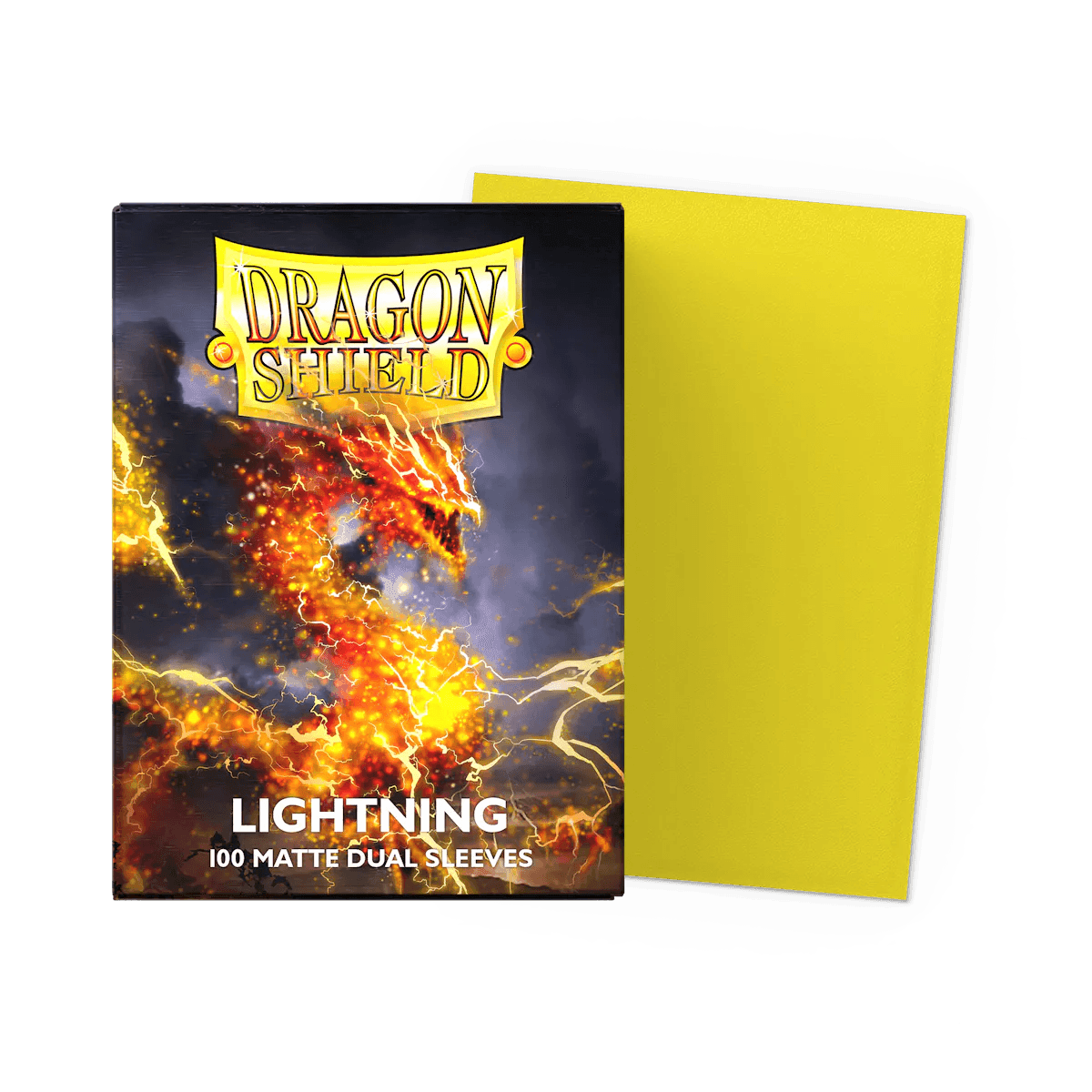 Dragon Shield - Dual Matte Standard Size Sleeves 100pk - Lightning - Ultra Rare Emporium