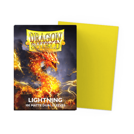 Dragon Shield - Dual Matte Standard Size Sleeves 100pk - Lightning - Ultra Rare Emporium