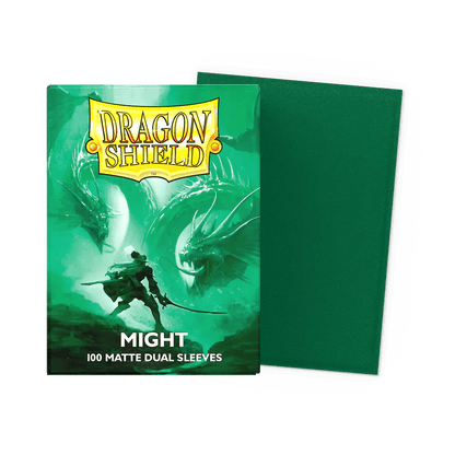 Dragon Shield - Dual Matte Standard Size Sleeves 100pk - Might Green - Ultra Rare Emporium