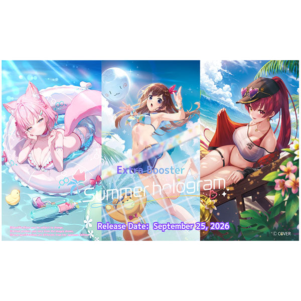 hololive OFFICAL CARD GAME - Summer Hologram Booster Box (8 Packs)